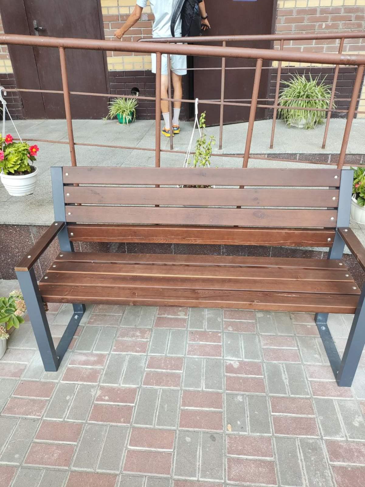 Скамья парковая Kompred OL657/3 "Валерио" 2000x600x915 мм - фото 2