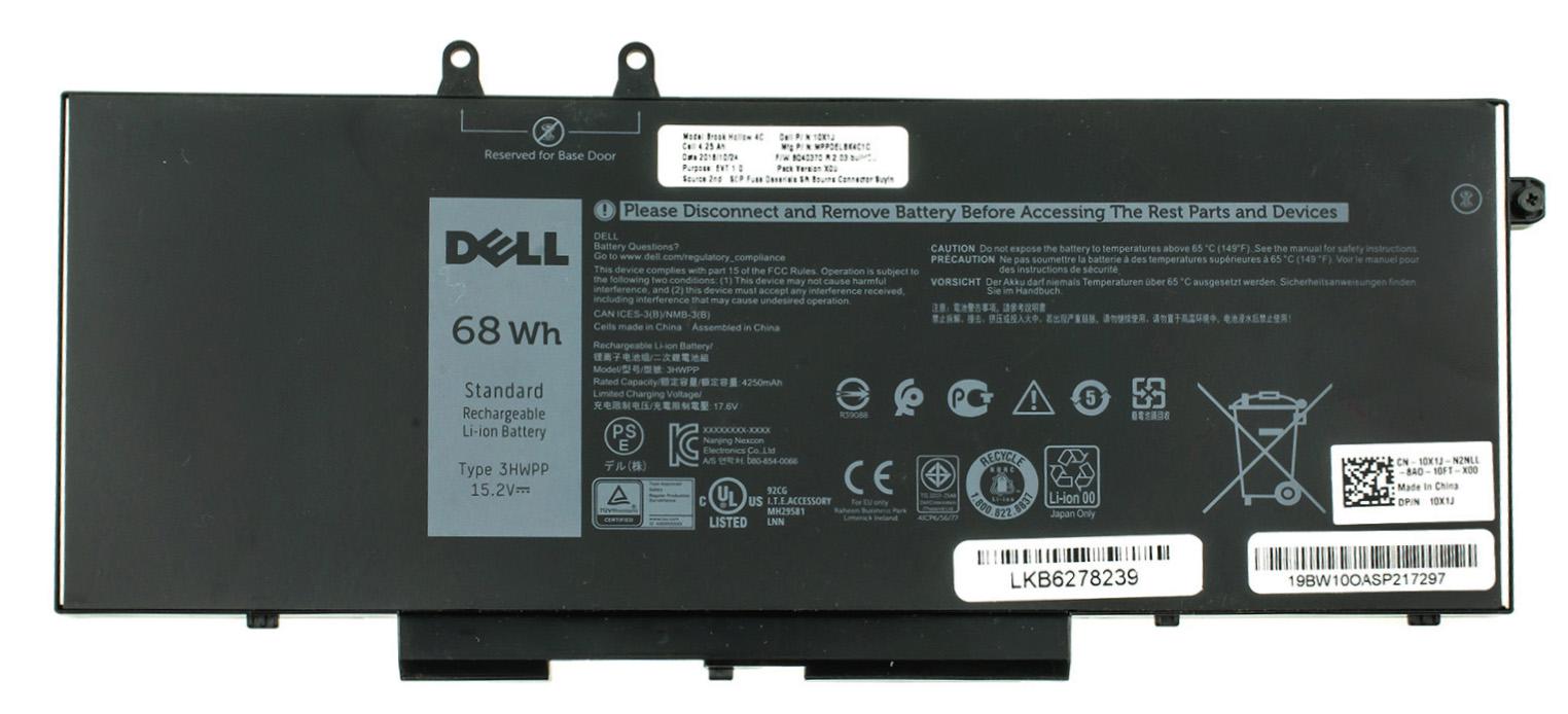 Акумуляторна батарея Dell 3HWPP Latitude 5401 68Wh (6401)