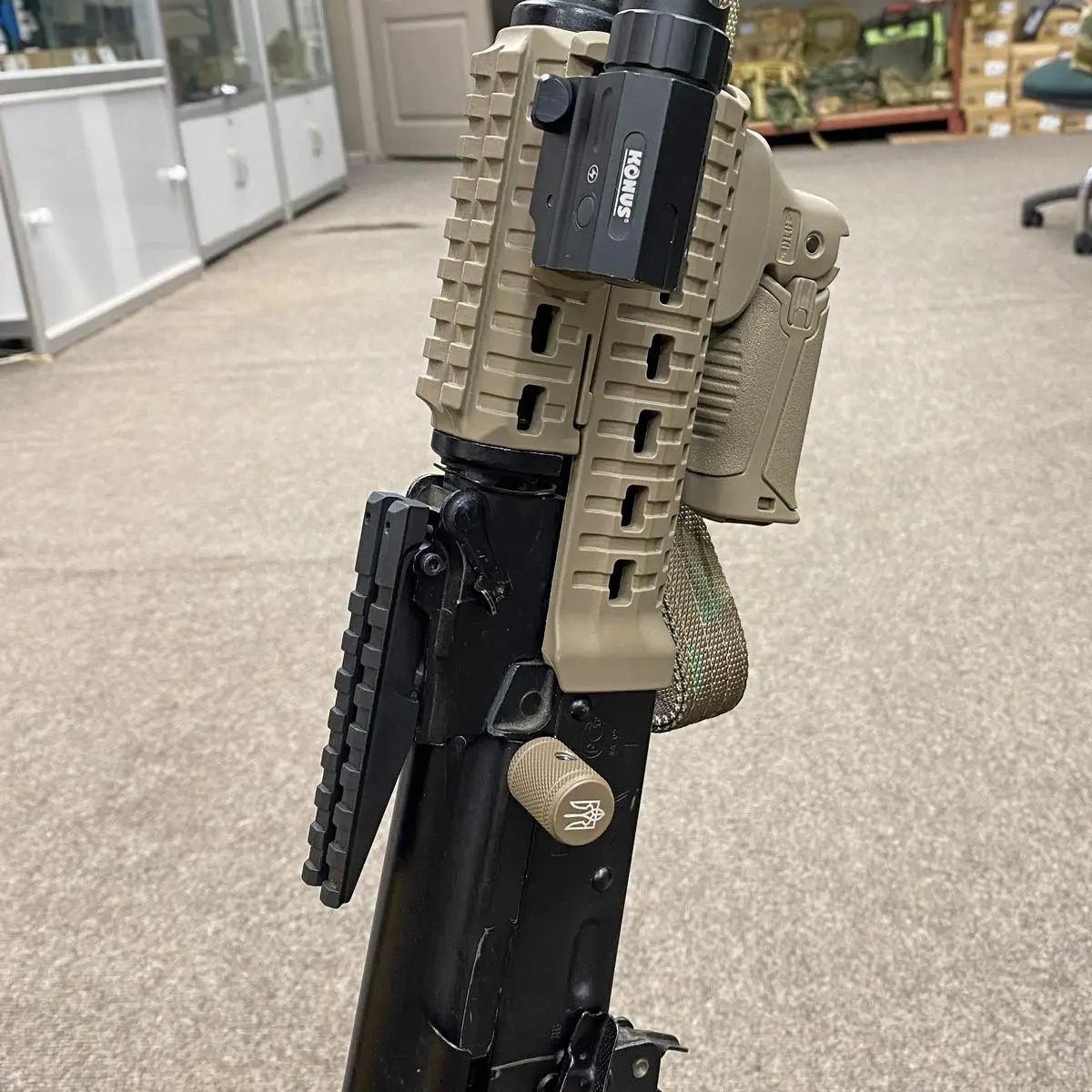 Планка Picatinny для АК на цілик 8 слотів довжина 100 мм Планка Picatinny на АК - фото 9 Планка Picatinny для АК на цілик 8 слотів довжина 100 мм Планка Picatinny на АК - фото 9