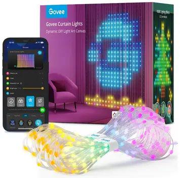 Гирлянда программированная SFK-02 Конский хвост 10 нитей 2 м Bluetooth USB IP65 6 режимов с пультом управления