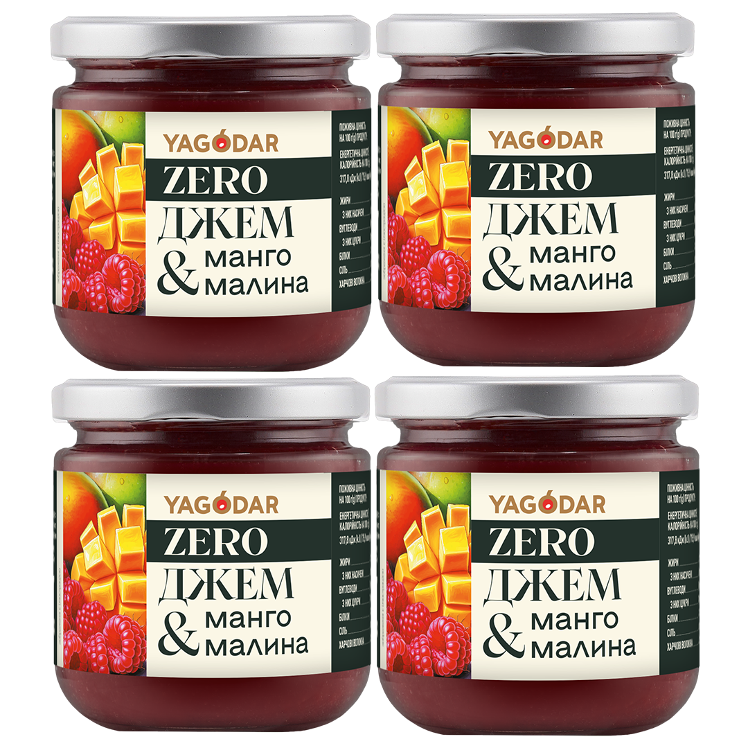 Джем YAGODAR Манго-Малина без сахара 4 шт. (2671968710)