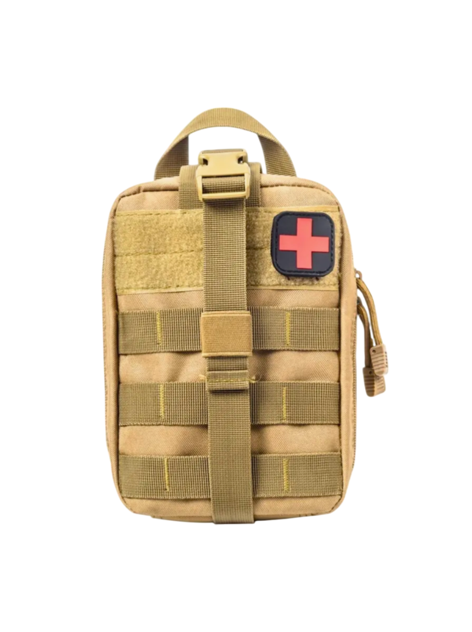 Подсумок для медицинского снаряжения с быстрым доступом крепежом MOLLE 20х15х8 см Койот (2157)