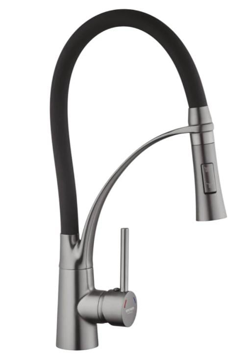 Смеситель для кухни Kroner KRP Ersel GRP03393BLK (60111)