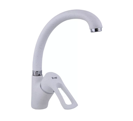 Змішувач для кухні Frap F4166-8 F41 d 40 мм Білий