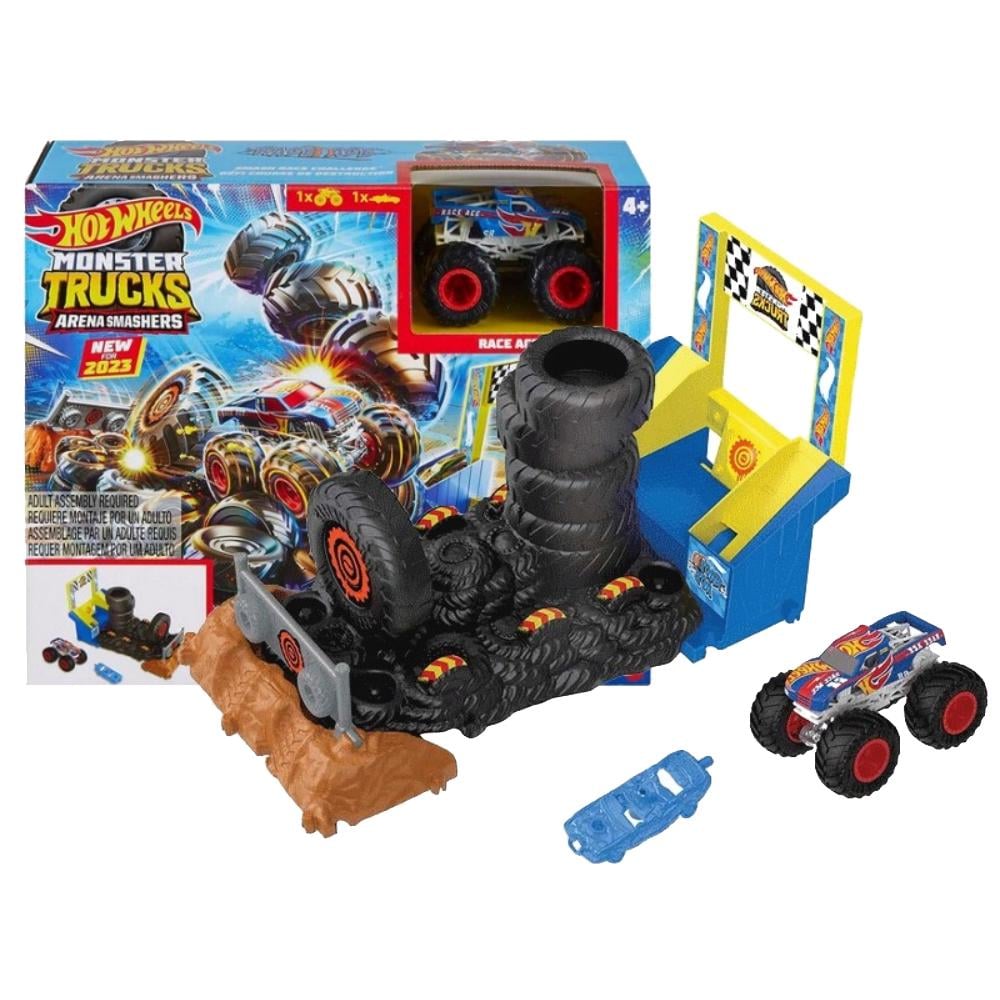 Трек Hot Wheels Monster Trucks Arena Smasher Race Ace (HNB87-2)