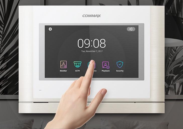 Видеодомофон Commax CDV-704MF White - фото 3
