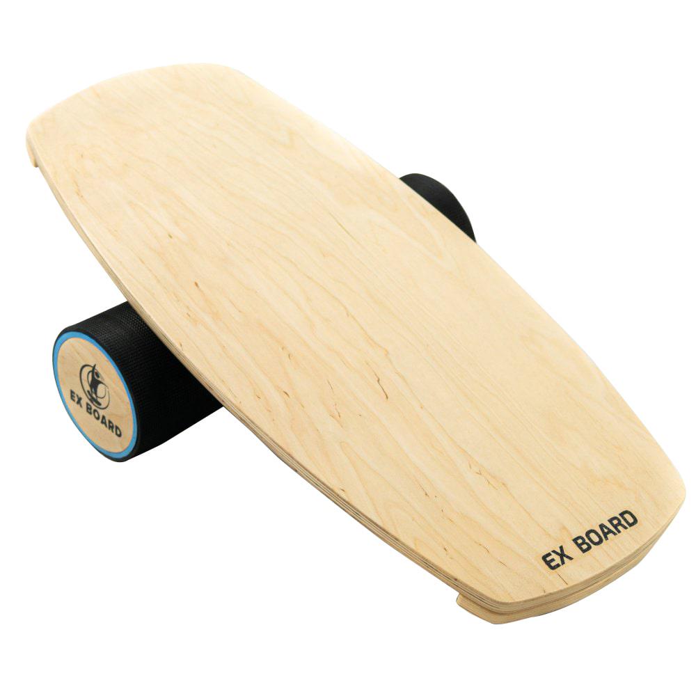 Балансборд Ex-board Easy чорний у гумі валик 13 см (ex016) - фото 3