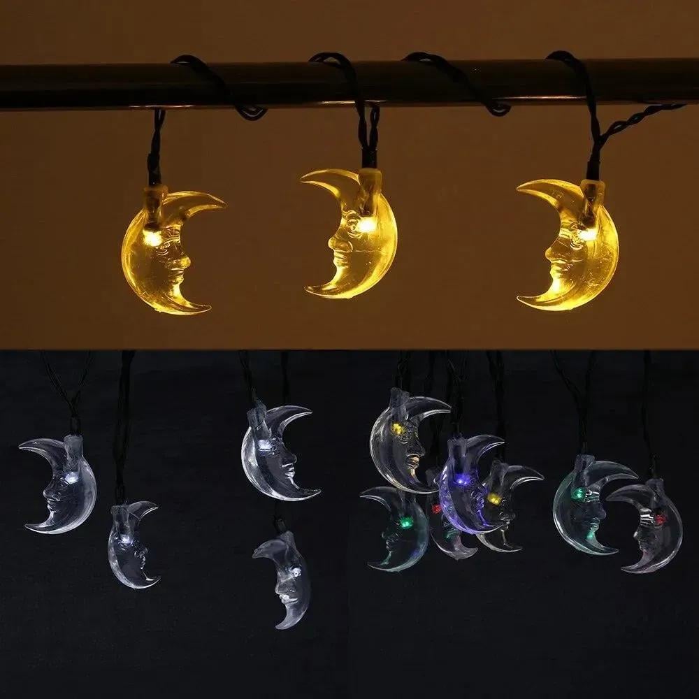 Садовая LED-гирлянда Sirius Полумесяцы RGB на солнечной батарее 5,8 м IP44 (SL2885M-MN20) - фото 6