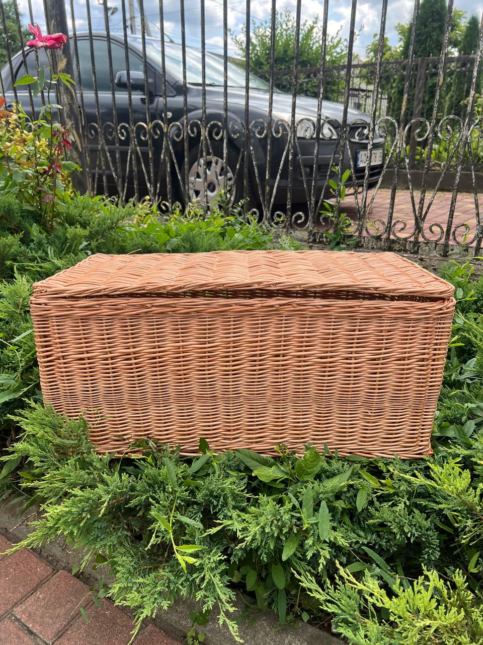 Корзина плетеная с крышкой Сімейний Затишок (27277000) - фото 11 Корзина плетеная с крышкой Сімейний Затишок (27277000) - фото 11