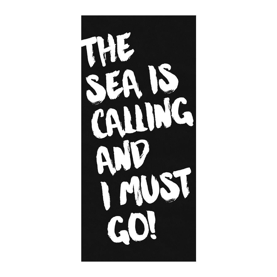 Полотенце с принтом The sea is calling and I must go 150х70 см (PLB_21J023)
