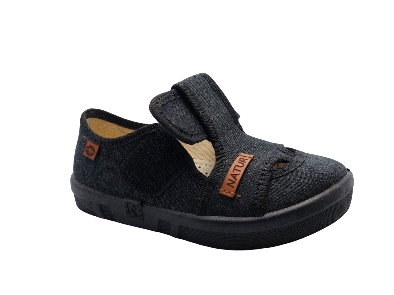 Тапочки для хлопчиків Waldi 387-0-2/31 на липучках р. 31 Чорний - фото 3