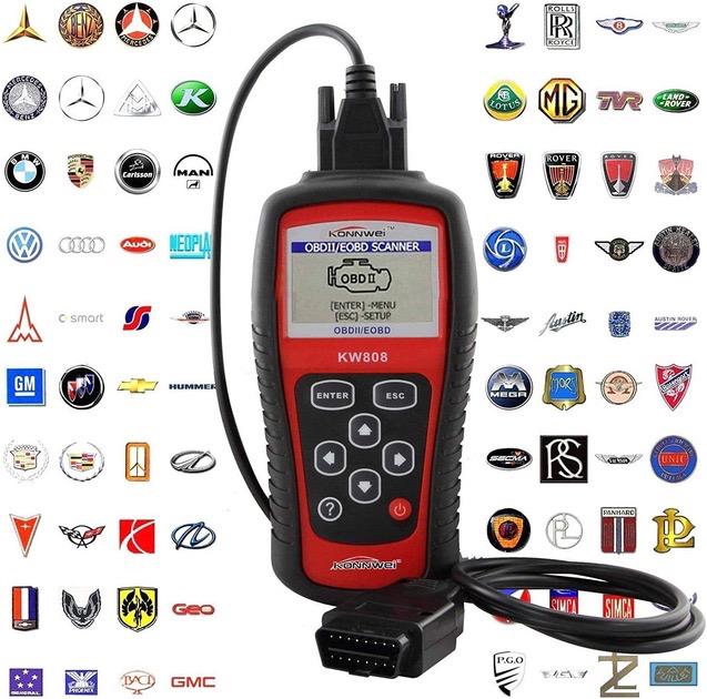 Автосканер OBD2 Konnwei KW808 для диагностики авто/чтения и удаления ошибок OBDII/CAN универсальный (19575) - фото 3 Автосканер OBD2 Konnwei KW808 для диагностики авто/чтения и удаления ошибок OBDII/CAN универсальный (19575) - фото 3