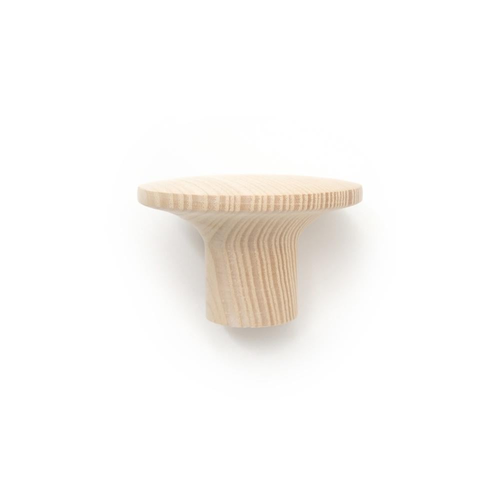 Крючок деревянный мебельный для одежды ø70 мм 1 шт. Ясень (48902) - фото 3