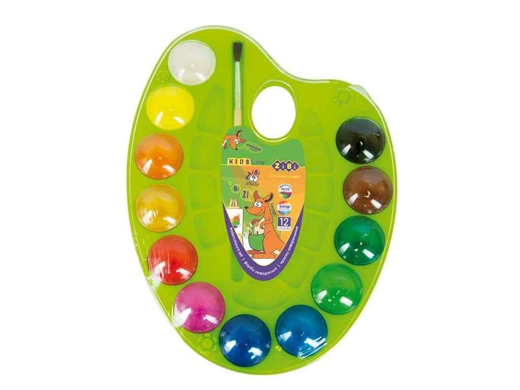 Акварельные краски ZiBi ZB.6558-15 12 цветов (370768)