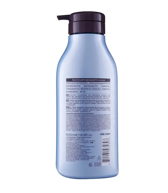 Шампунь для увлажнения волос Luxliss по 500 мл (24277091) - фото 2