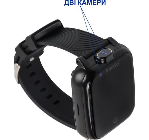 Смарт-часы детские AmiGo GO006 GPS 4G WIFI Black (59325) - фото 2