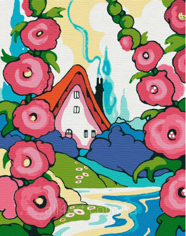 Картина по номерам Riviera Blanca Хижина в Мальве 40x50 см (RB-0220)