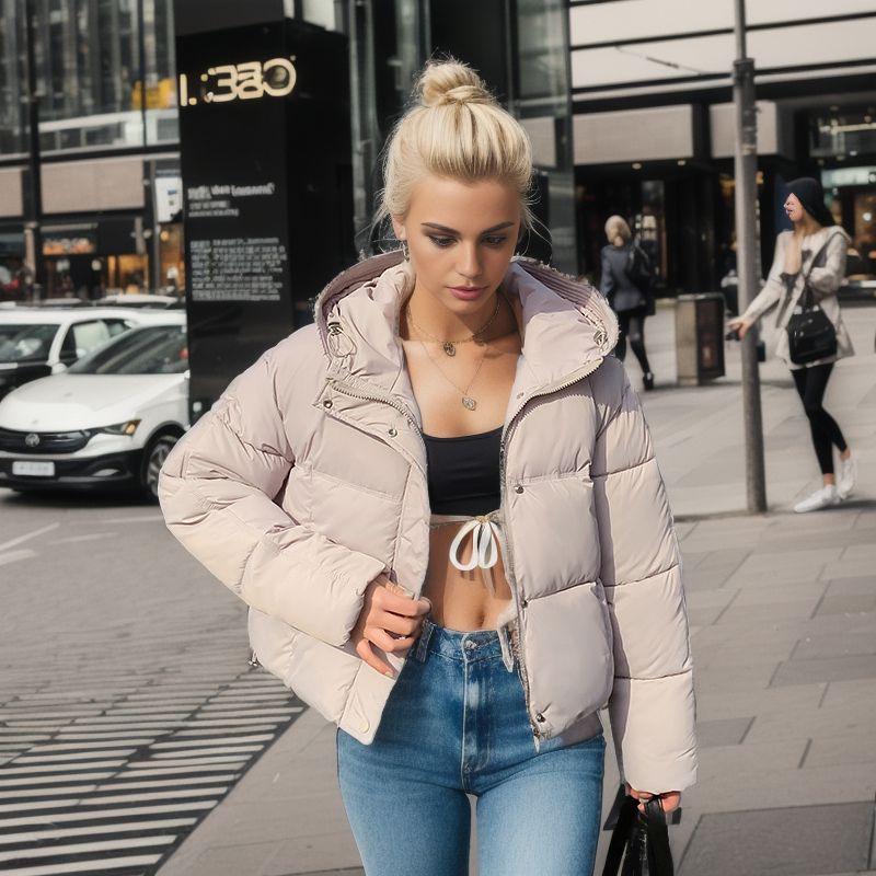 Куртка женская весенняя с капюшоном Aggressive Look М Бежевый