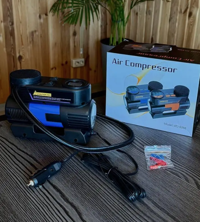 Автомобільний компресор для закачування шин від прикурювача - фото 4