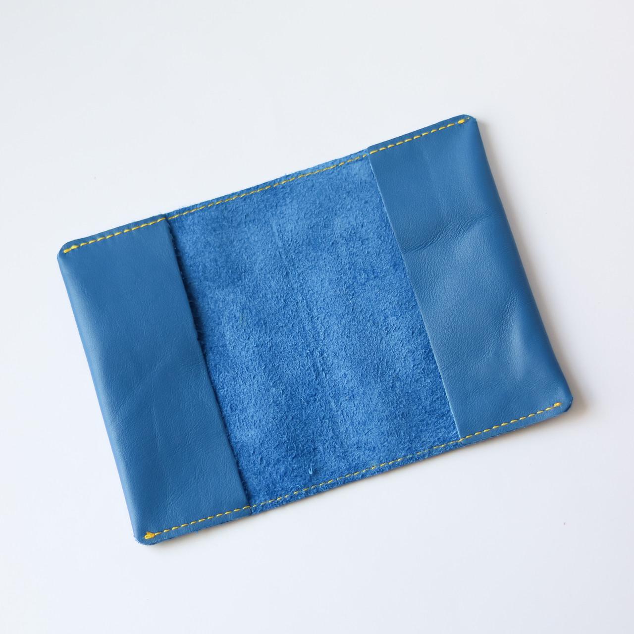 Обкладинка для паспорта Im Ukrainian жовта нитка Синій/Золотий (2050742754) - фото 2 Обкладинка для паспорта Im Ukrainian жовта нитка Синій/Золотий (2050742754) - фото 2