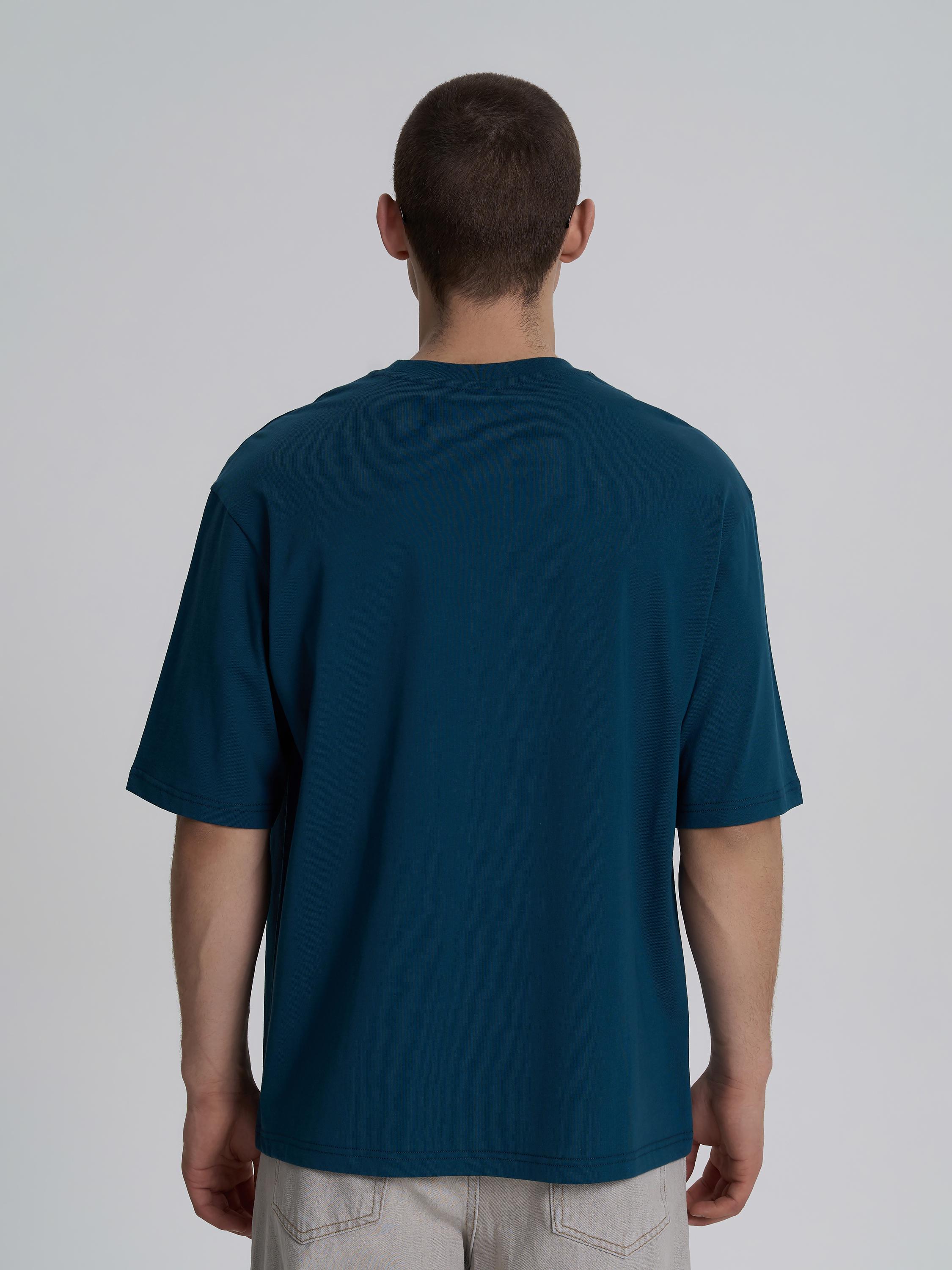 Футболка мужская ROZA 230926 L Сине-зеленый (4824005722110) - фото 3