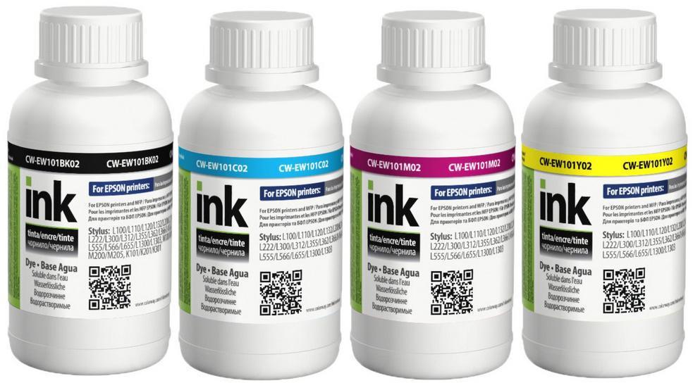 Краска для принтера набор ColorWay for Epson L-100/200 series Color 4х200 мл (26529368)