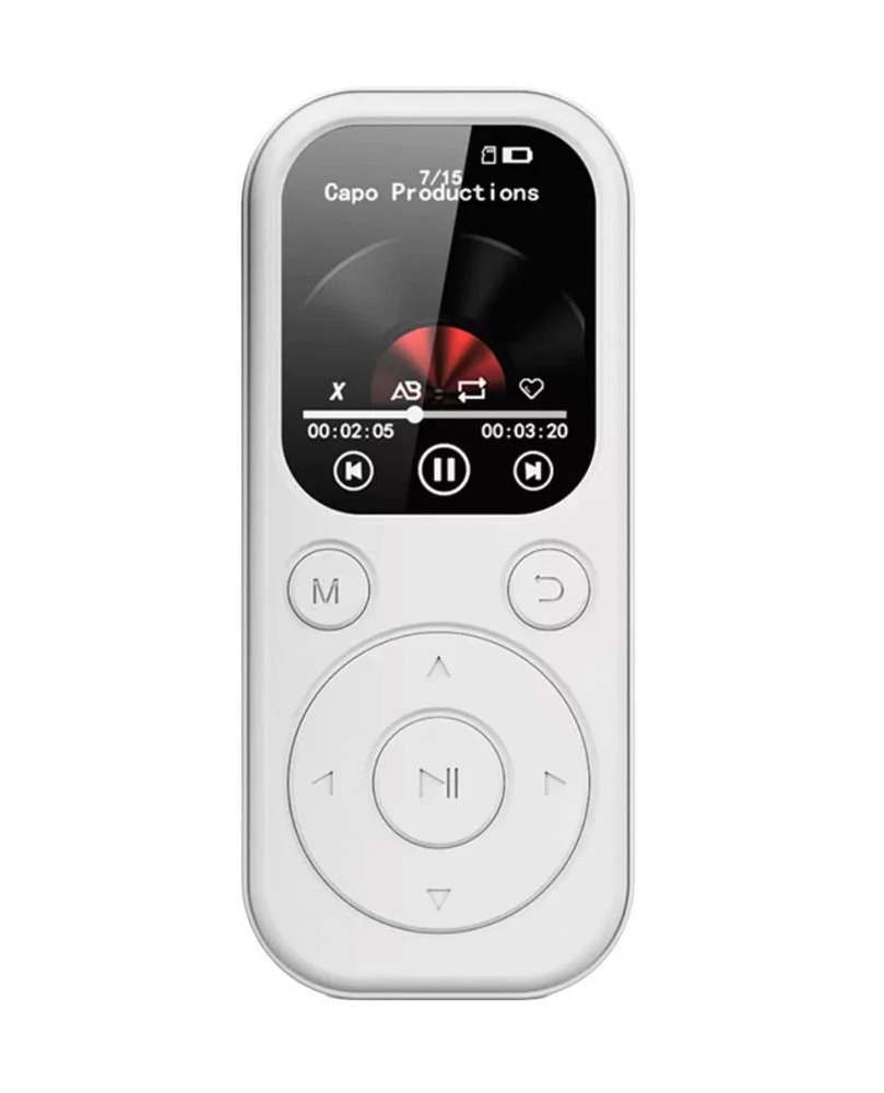 MP3-плеєр Walker 01D 32Gb з FM-радіо/Bluetooth і диктофоном Білий (121287000)