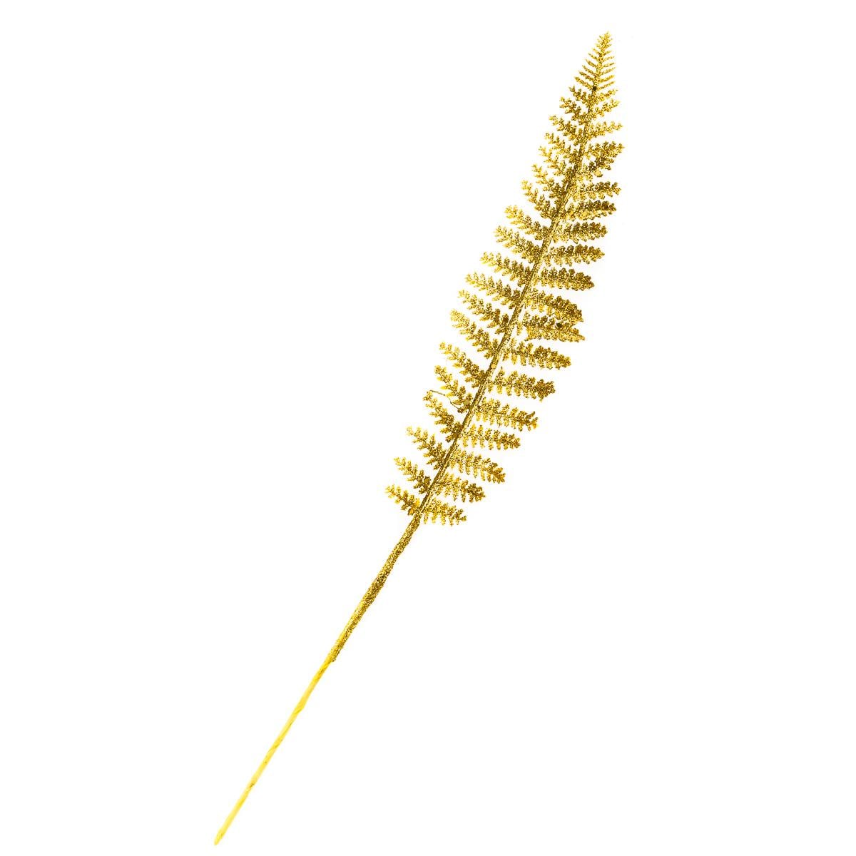 Гілка декоративна листя 5 шт. Золотистий (8002-020)