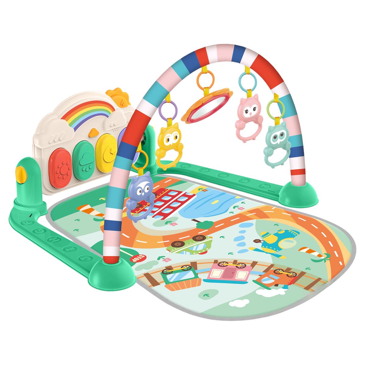 Розвиваючий килимок для дітей Piano Fitness Rack з дугою піаніно та підвісками (НЕ 0652)