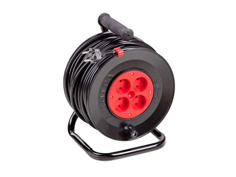 Удлинитель на катушке Лемира У16-01-01 ПВС с контуром заземления 3х1,5 25 м (26214079)