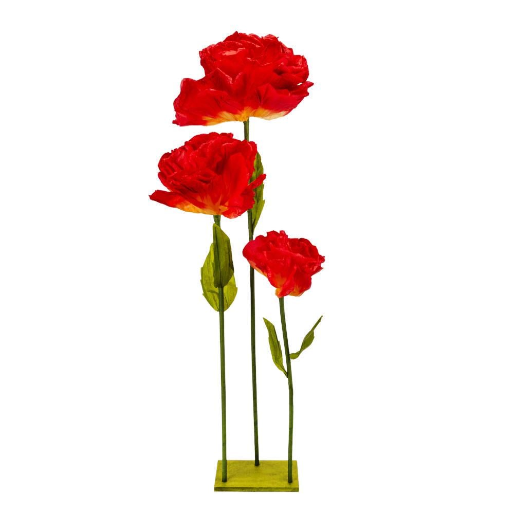 Цветы ростовые декоративные цветы на стойке 155 см Красный (2030-005) Цветы ростовые декоративные цветы на стойке 155 см Красный (2030-005)