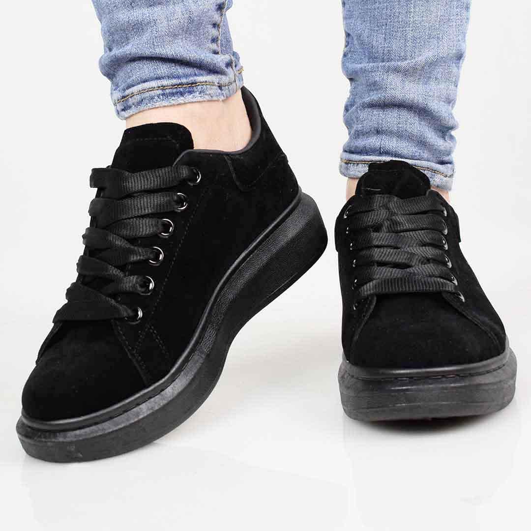 Черные женские кеды 327324 р. 39 25 см