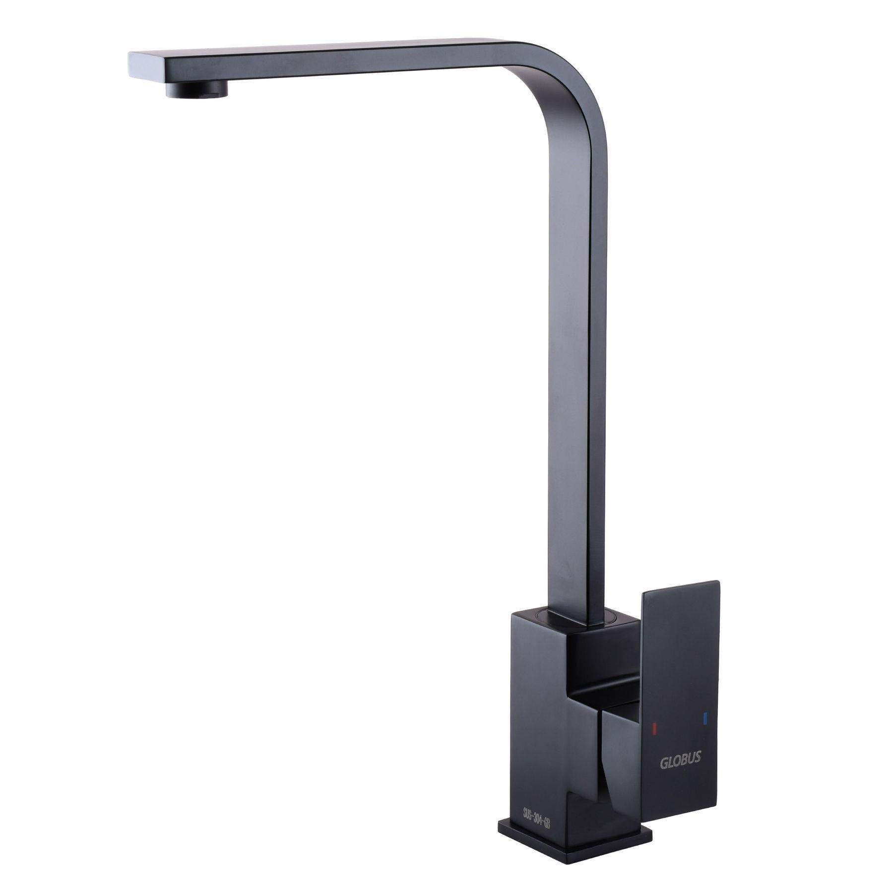 Кран на кухню Globus Lux Черный матовый (21174)