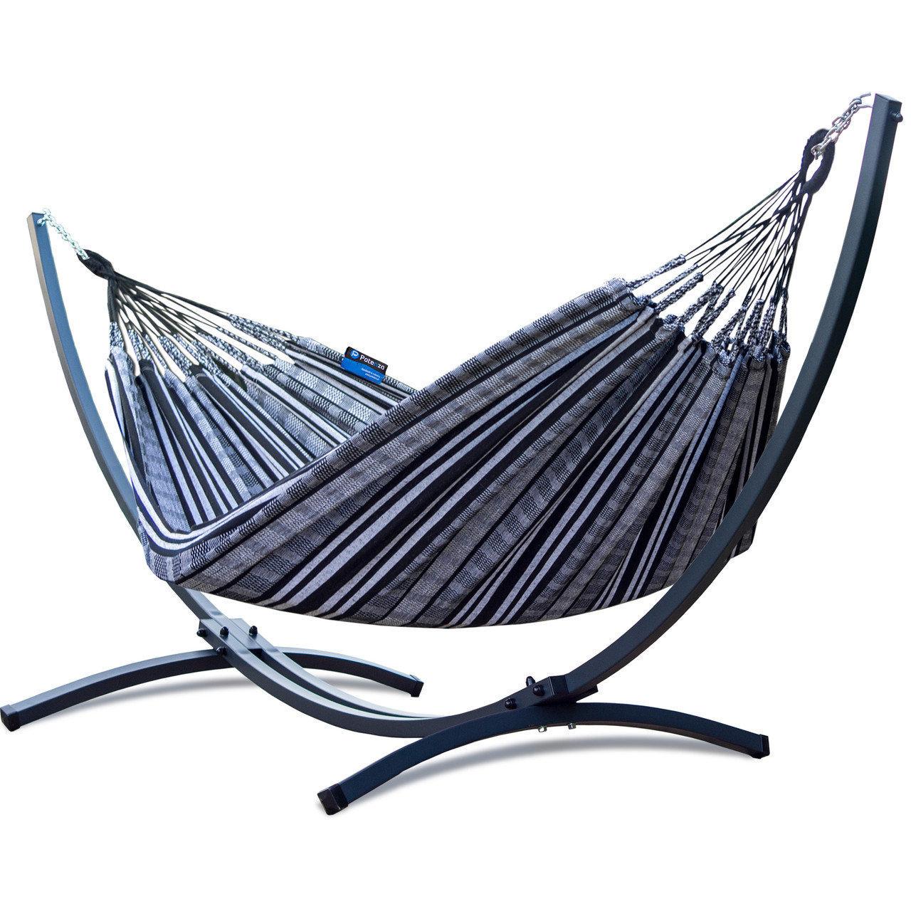 Гамак двомісний WCG Kolumbia Зебра з каркасом (Kolumbia-02)