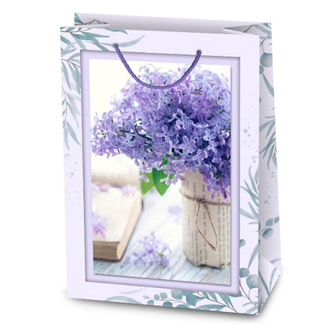 Пакет подарочный микс Flora 28х12,5х38 см 10 шт.(7970) - фото 3