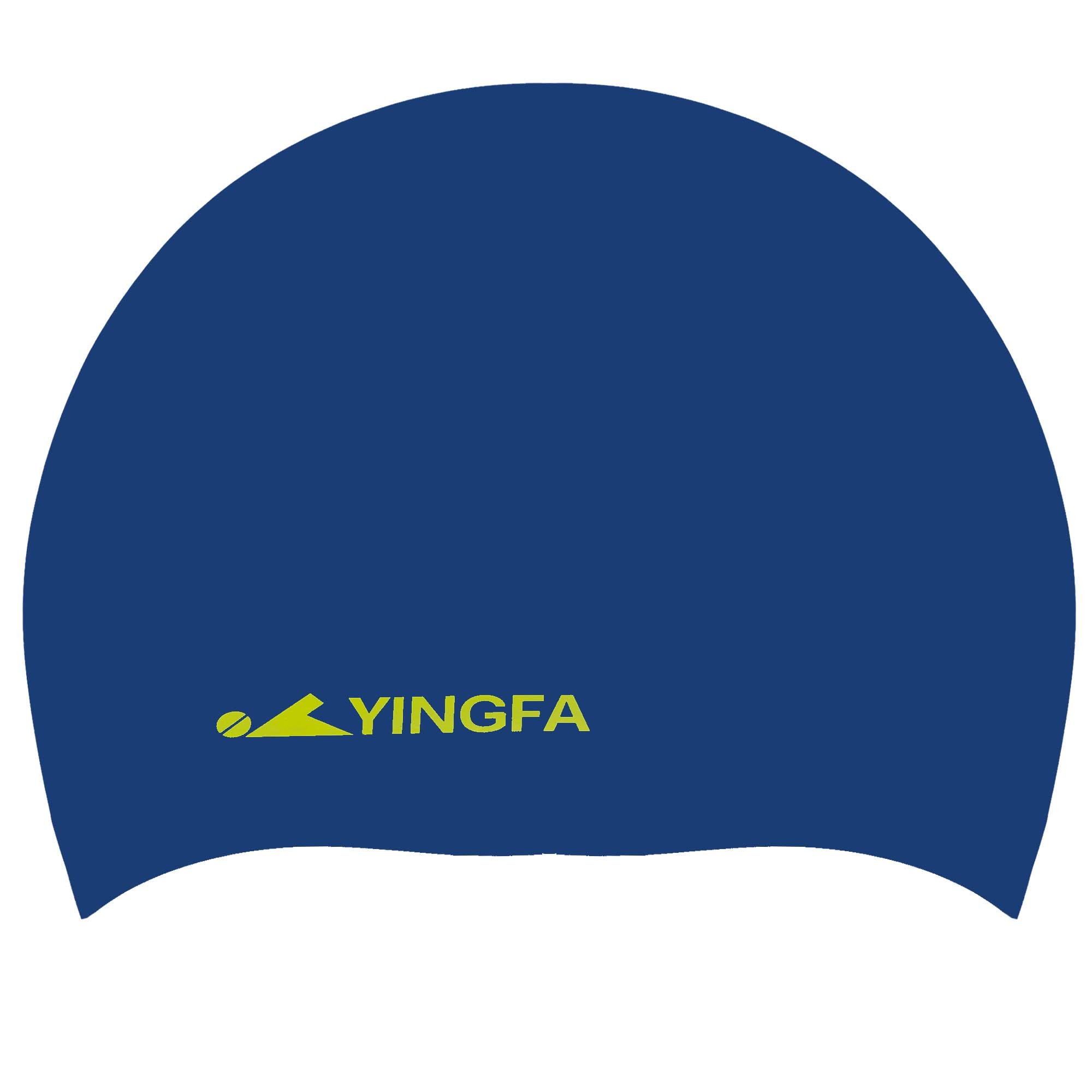 Шапочка для плавания для взрослых YINGFA C0081 силиконовая L Темно-синий (C0081_Темно-синий_L) - фото 1