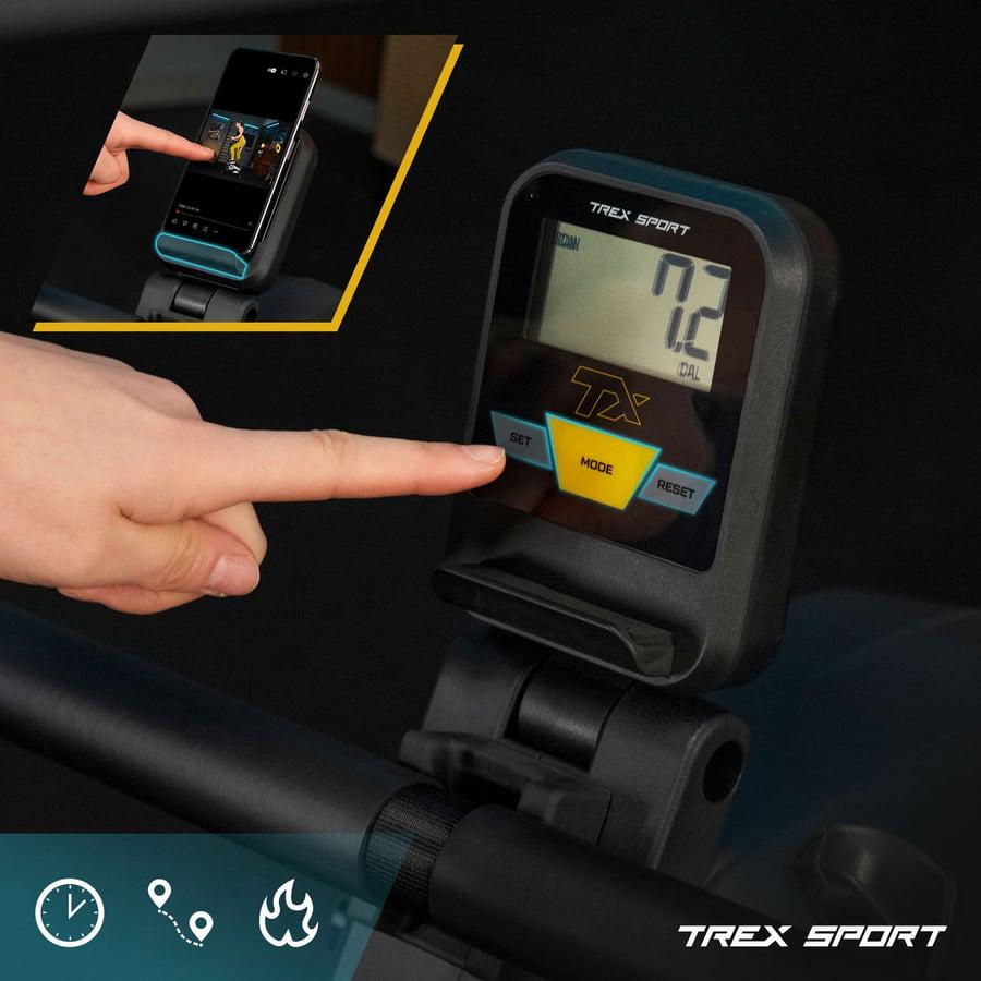 Гребний тренажер Trex Sport TX-580RM Rein магнітний Чорний (5099) - фото 5 Гребний тренажер Trex Sport TX-580RM Rein магнітний Чорний (5099) - фото 5