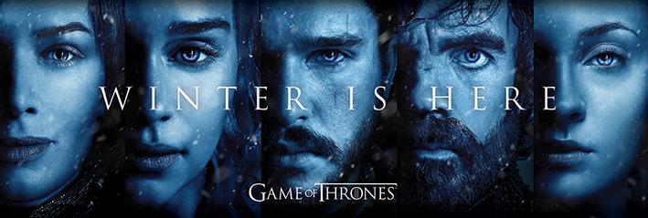 Постер плакат Игра Престолов Зима Близко/Game Of Thrones Winter Is Here 30x91,5 см