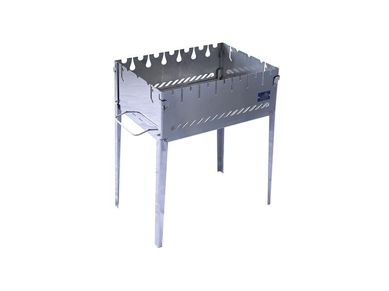 Мангал розкладний Smoke House Case 6 DeLuxe на 6 шампурів 420х300х300 мм Срібний (27860566) Мангал розкладний Smoke House Case 6 DeLuxe на 6 шампурів 420х300х300 мм Срібний (27860566)