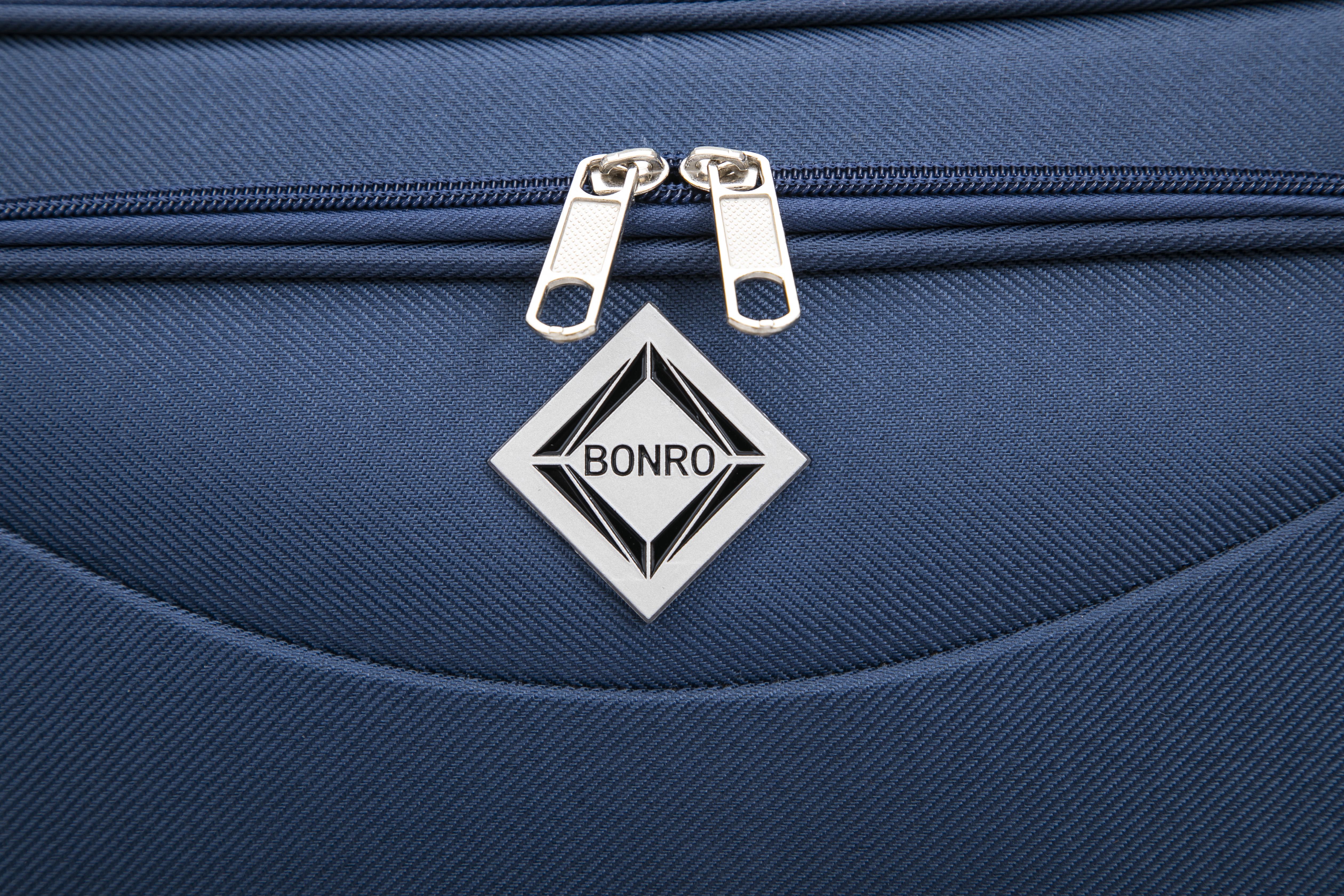 Чемодан Bonro Tourist 4 колеса 3 шт. Синій (2194) - фото 3 Чемодан Bonro Tourist 4 колеса 3 шт. Синій (2194) - фото 3