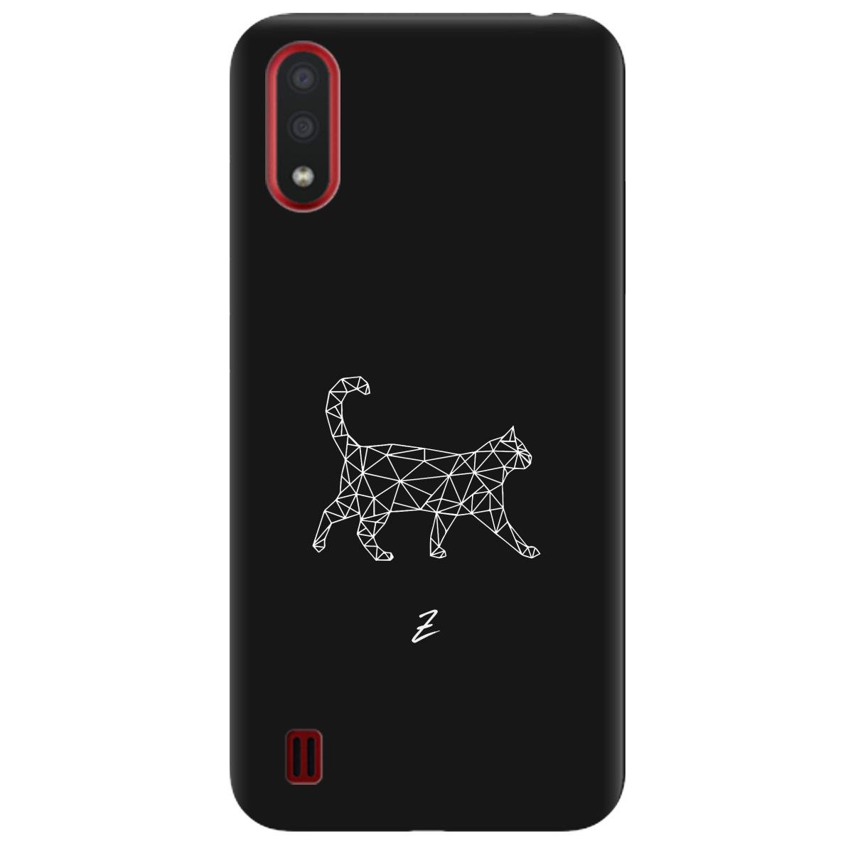 Силіконовий чохол Zorrov для Samsung Galaxy А01 - White cat (14130050195099393)