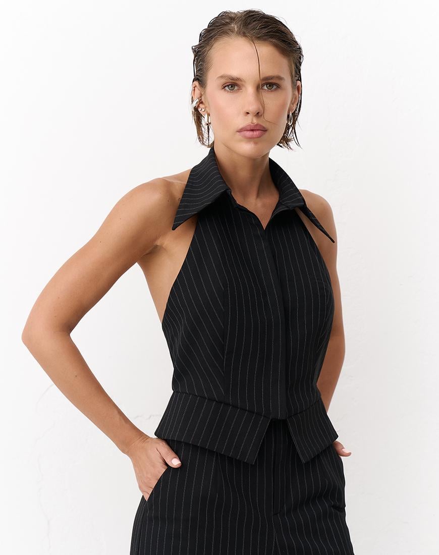 Жилет в смужку Muse жіночий TWINSIS CLOTHES чорний XS