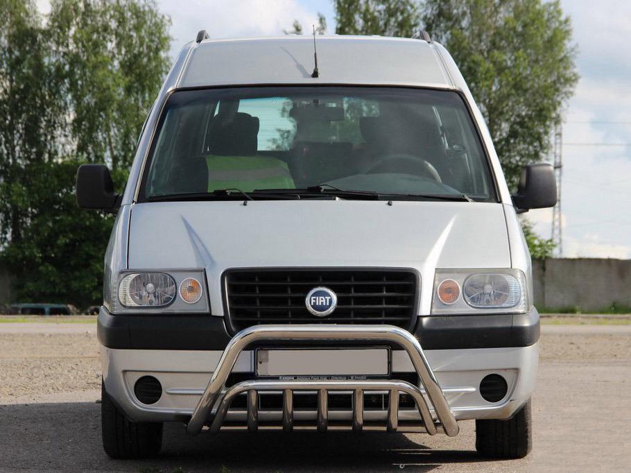 Кенгурятник WT002 CAN для Fiat Scudo 1996–2007 гг. нержавеющая сталь Хром