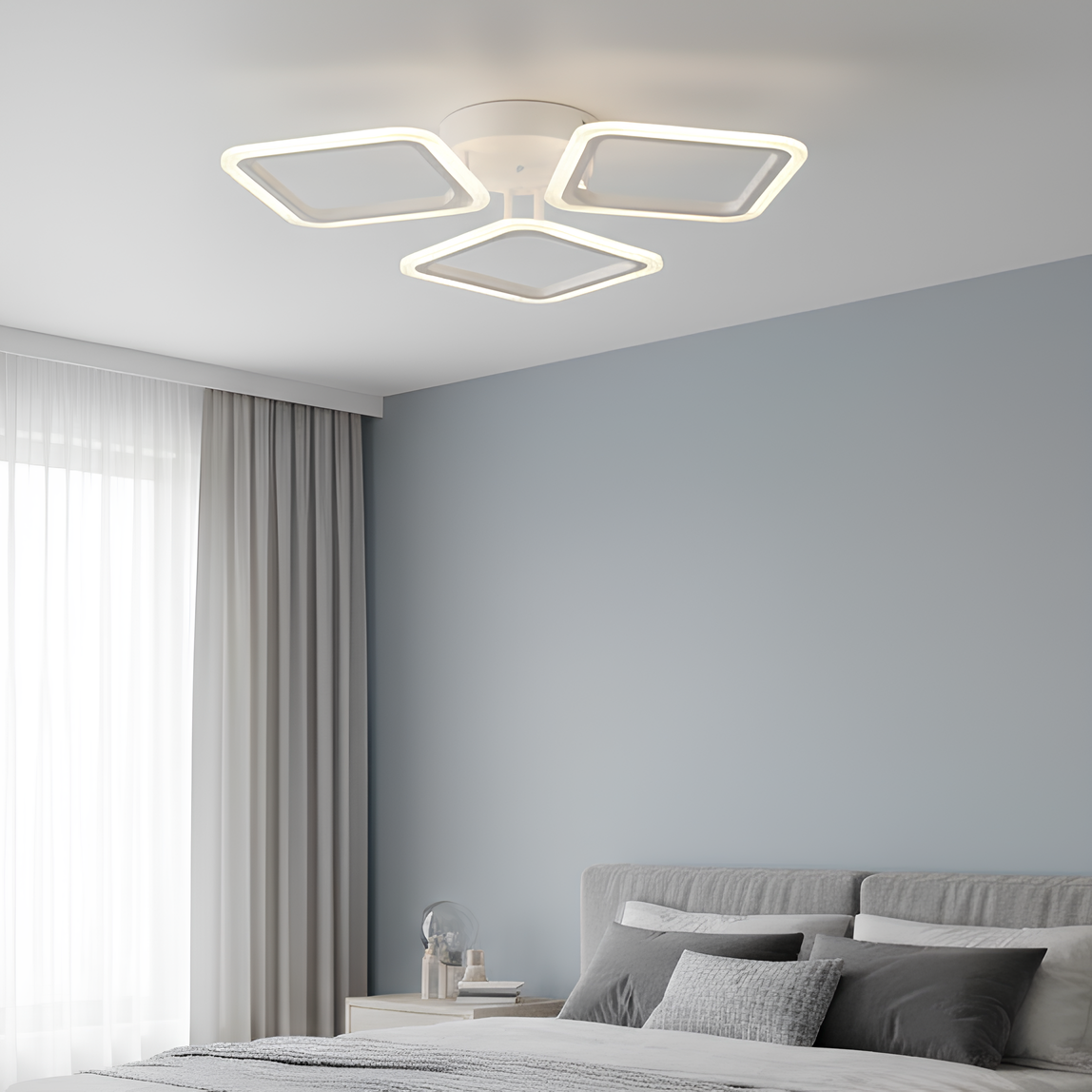 Люстра світлодіодна Valeso 66W з квадратними плафонами 3000-6500K Білий (G 2929/3BIG WT) - фото 5 Люстра світлодіодна Valeso 66W з квадратними плафонами 3000-6500K Білий (G 2929/3BIG WT) - фото 5