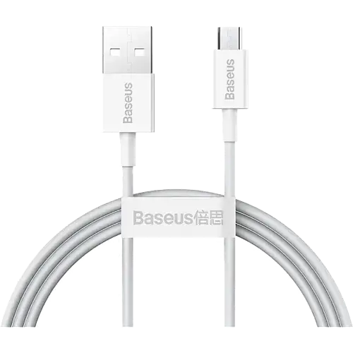 Кабель BASEUS Superior Series Fast Charging Cable USB to MicroUSB 2A CAMYS-02 1 м White