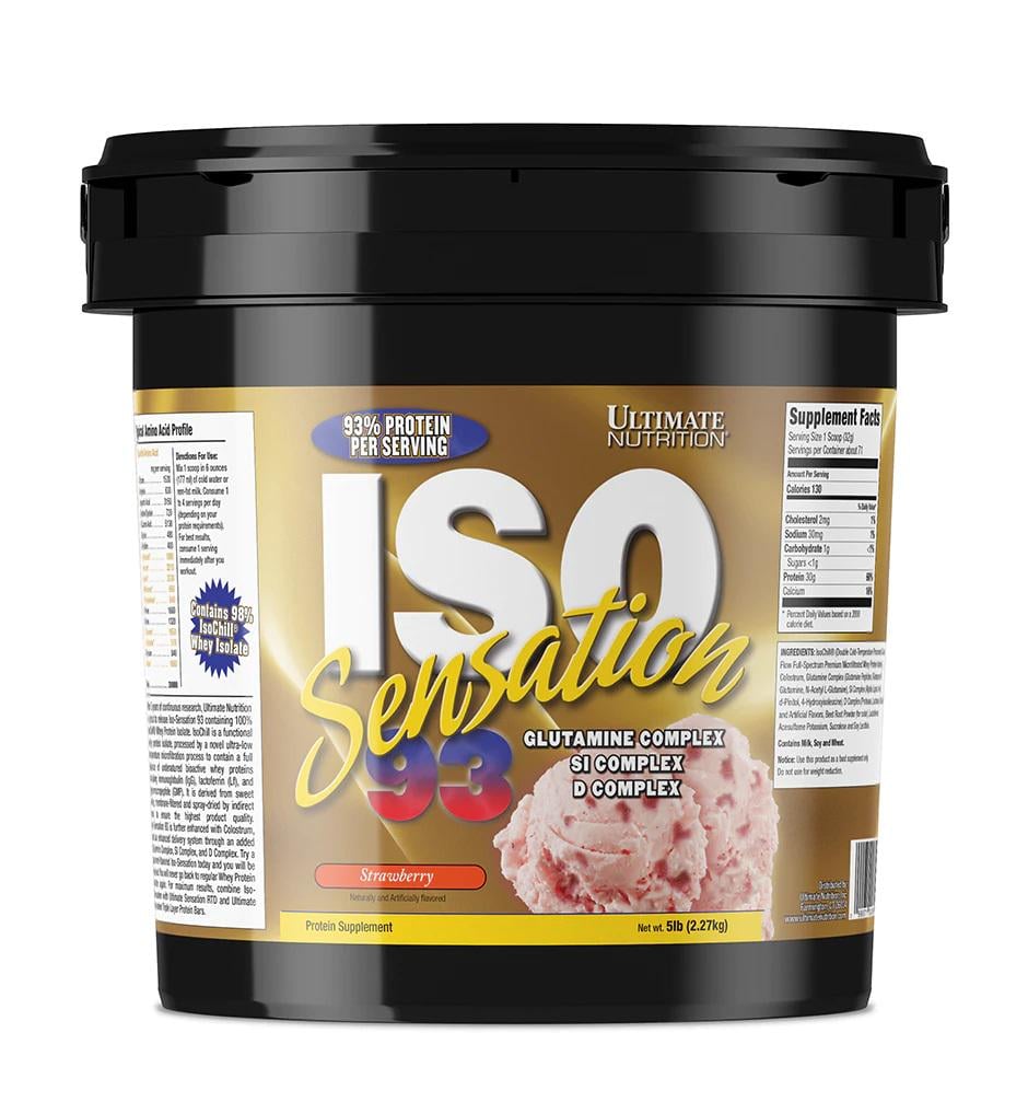 Протеин Ultimate Nutrition Iso Sensation 93 2270 г 71 порция Strawberry