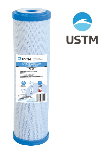 Картридж для пом'якшення води USTM BL 10 вугільний - фото 4 Картридж для пом'якшення води USTM BL 10 вугільний - фото 4