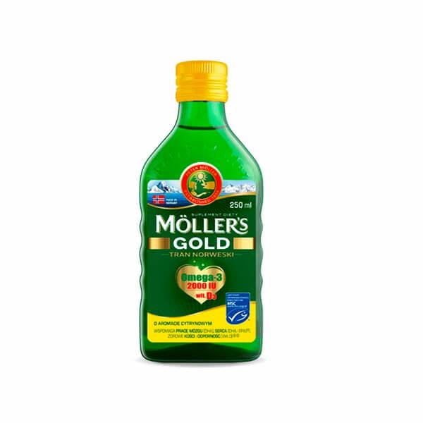 Рыбий жир Moller Gold со вкусом лимона 250 мл