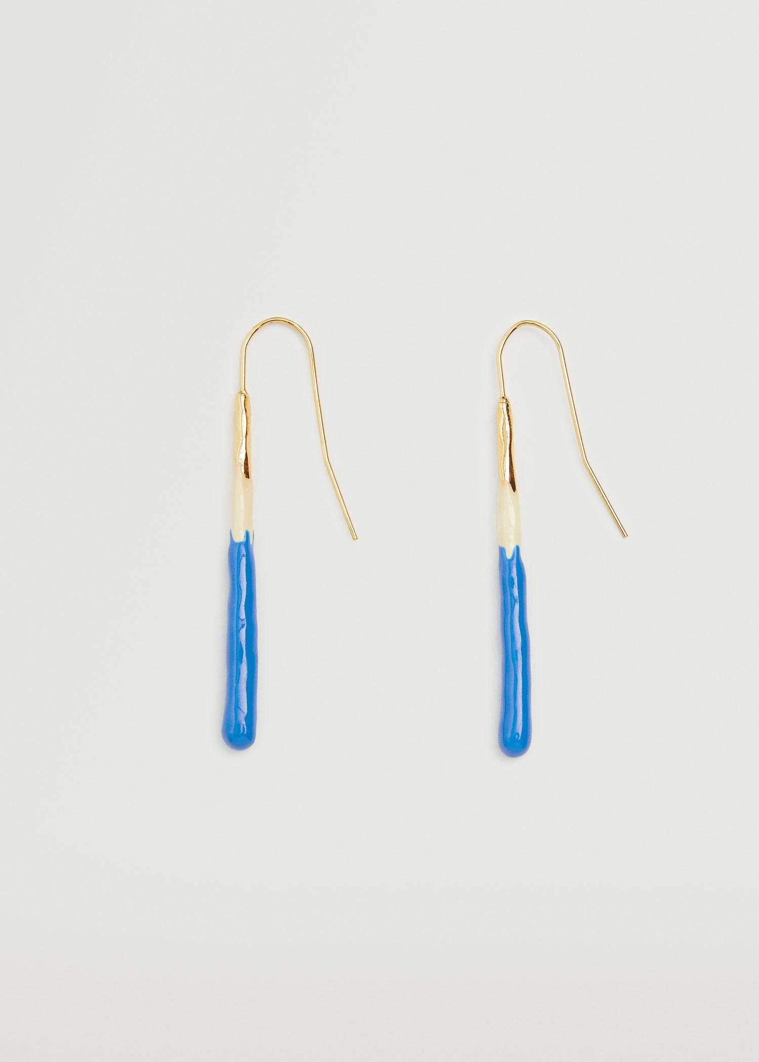 Серьги женские Mango 27012524 ONE Синий