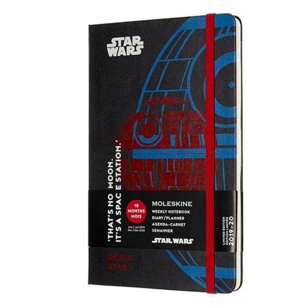 Еженедельник Moleskine 2019-2020 Star Wars средний Черный (DSW18WN3Y20)
